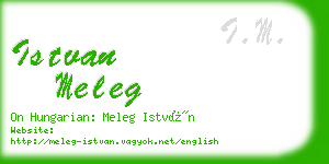 istvan meleg business card